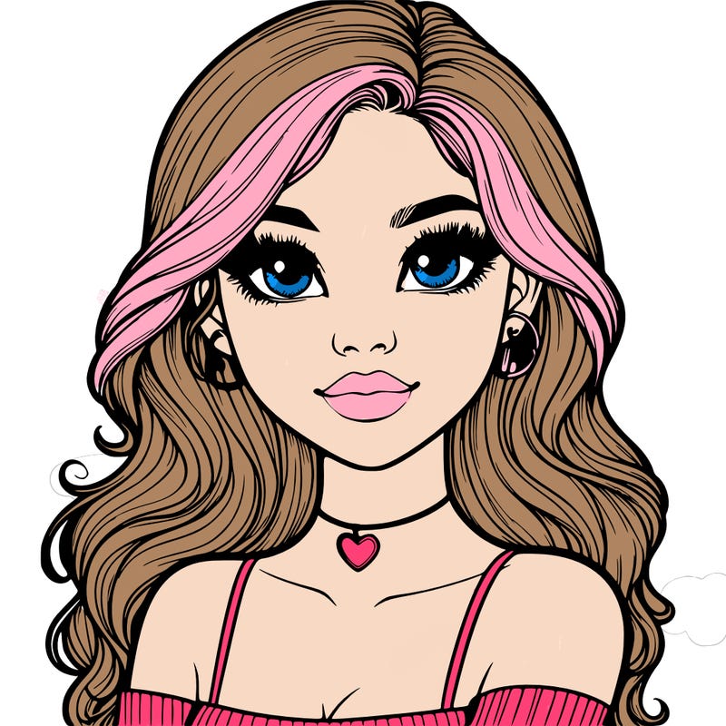 realistic pretty girl