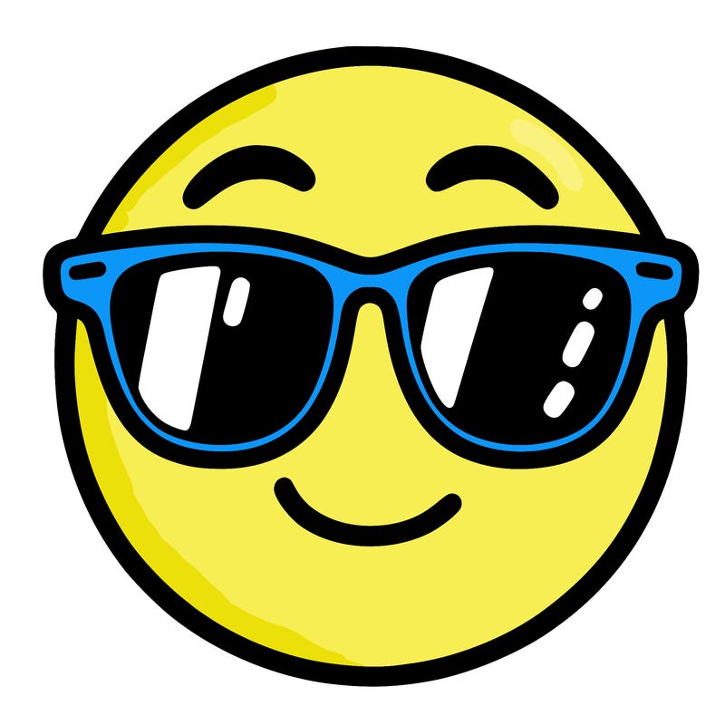 emoji with sunglasses