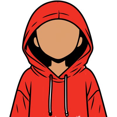 faceless girl in hoodie