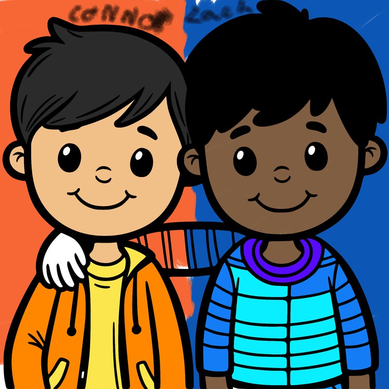 two boy best friends