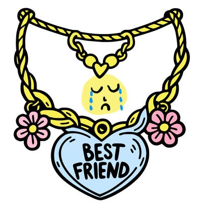 best friend necklace