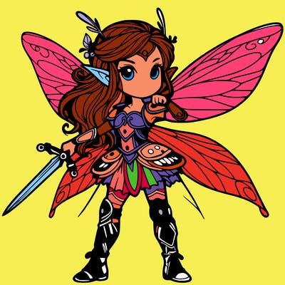 fantasy fairy warrior