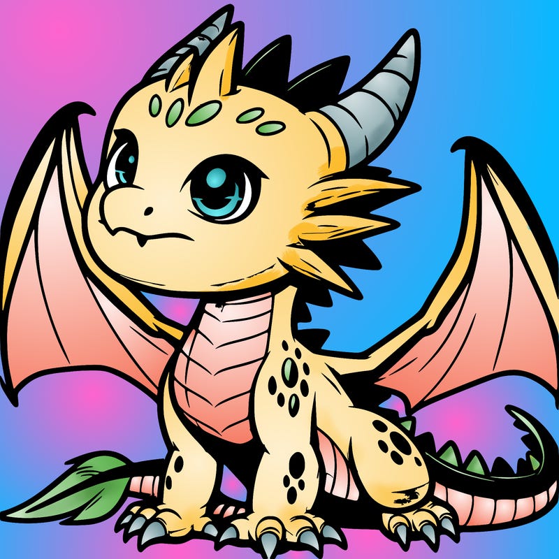fierce baby night dragon