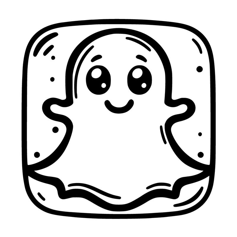snap chat the app symbol