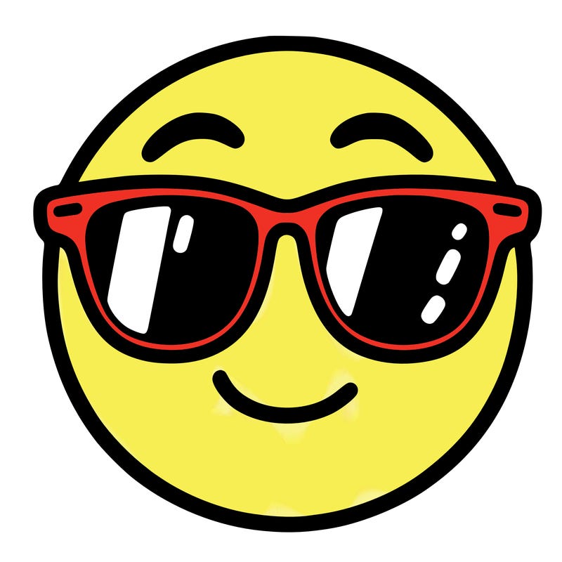 emoji with sunglasses