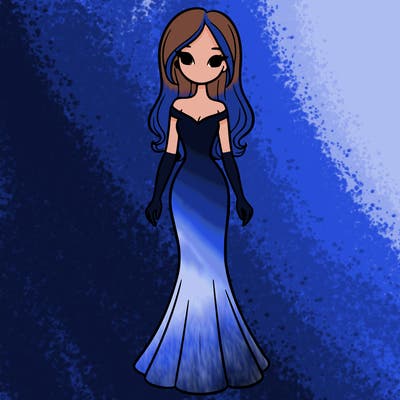 girl in long fitted dress