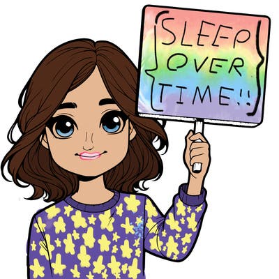 realistic girl holding up a sign