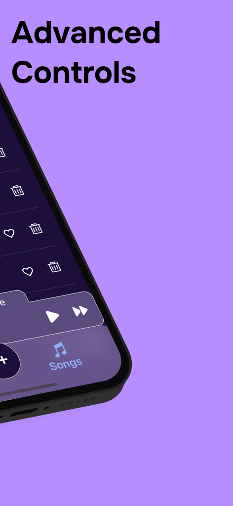 Just Music Player - JMP - Pantalla de controles de reproducción avanzados de Just Music Player