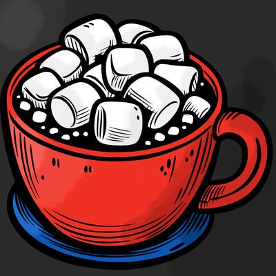 hot cocoa with marshmallows