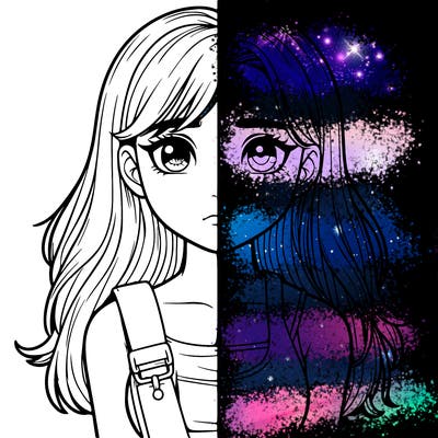 realistic girl split