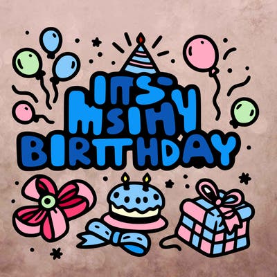 its my birthday sign
