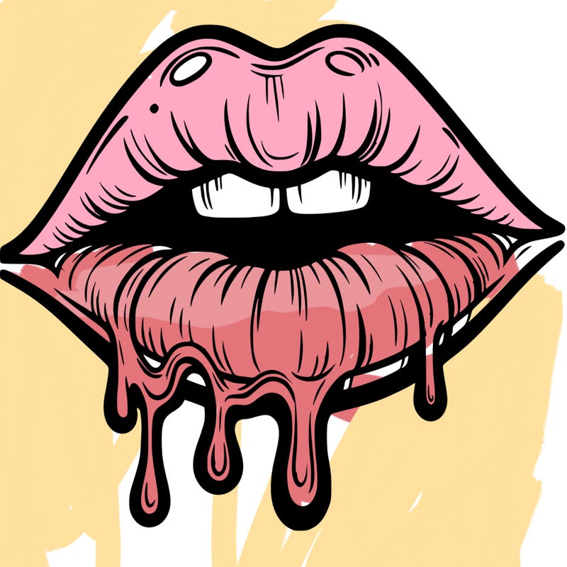 lips that look realistic and drip