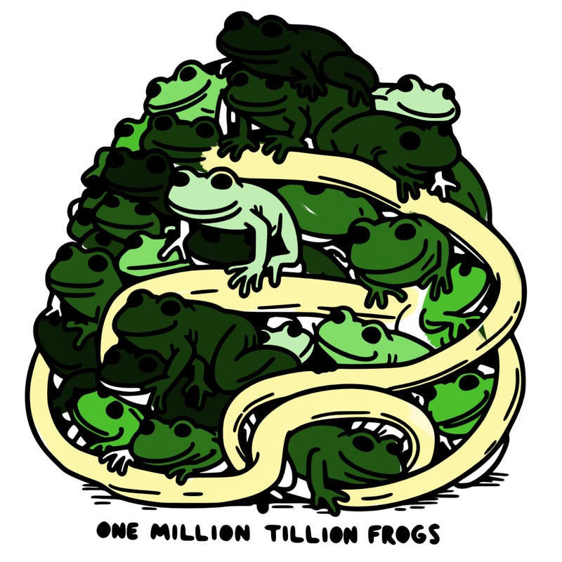 one million trillion frogs