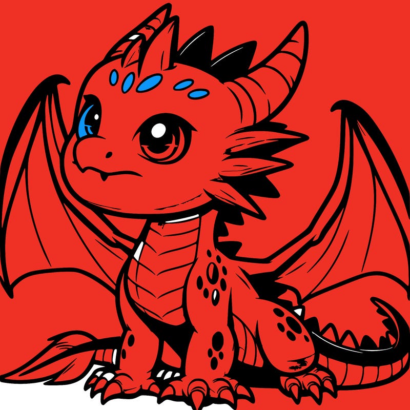fierce baby night dragon