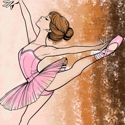 realistic ballerina