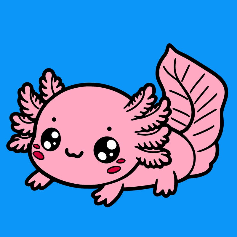 cute kawii axalotal
