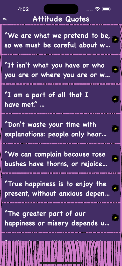 Funny Status Quotes Collection - List of attitude quotes in the Funny Status Quotes Collection mobile app