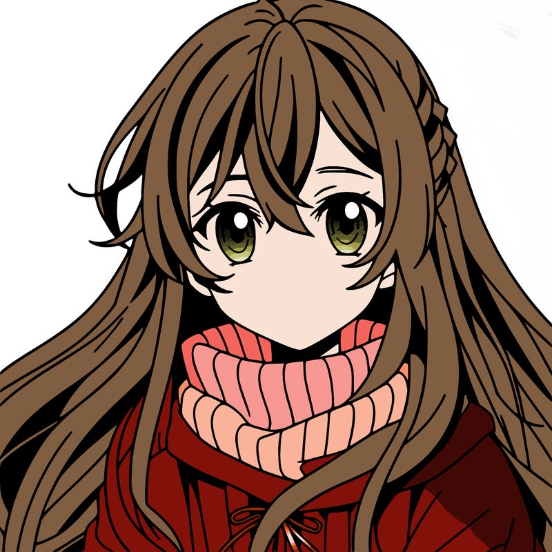 anime girl with long hair