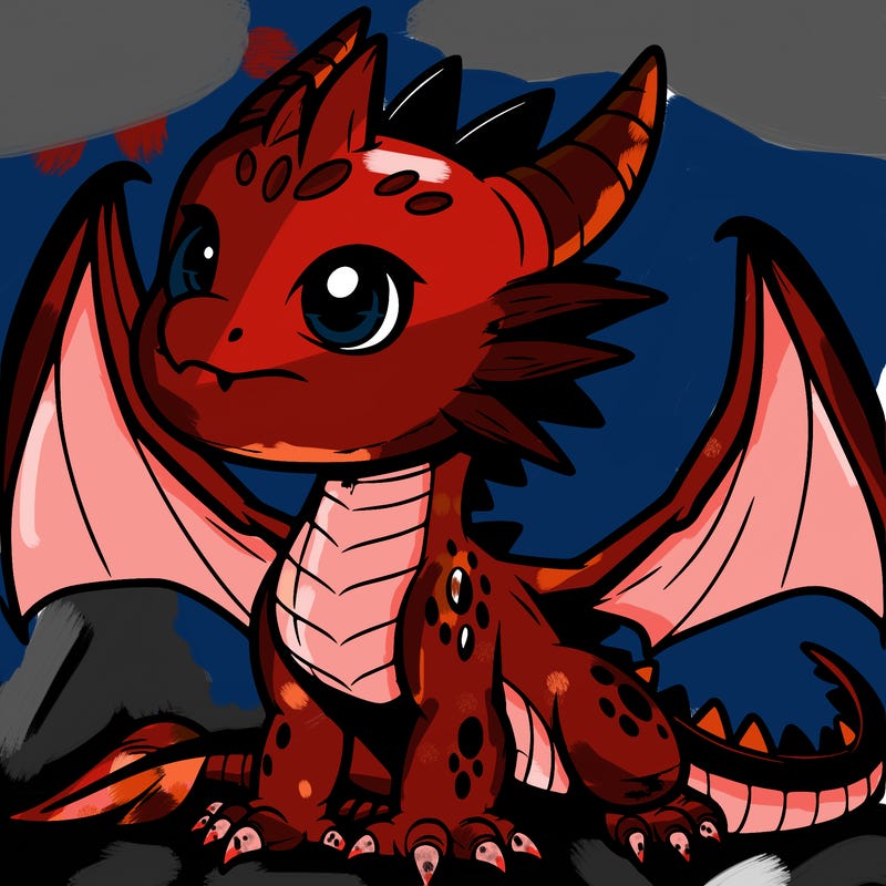 fierce baby night dragon