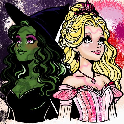 'elphaba and glinda (realistic)