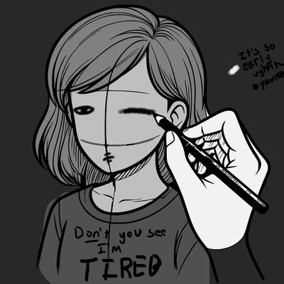 drawing a realistic person