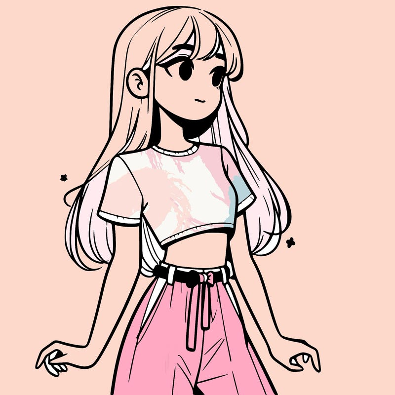 girl in a cute crop top