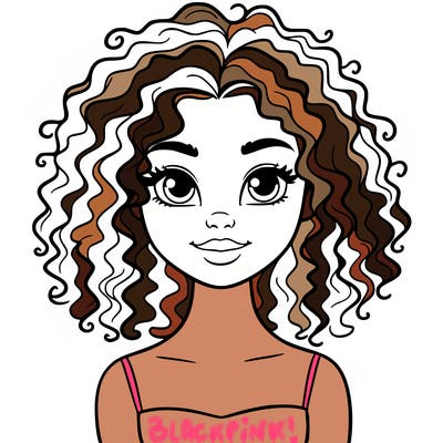 woman with curly hair