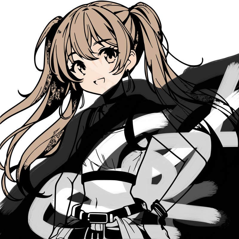 anime girl wearing crop top