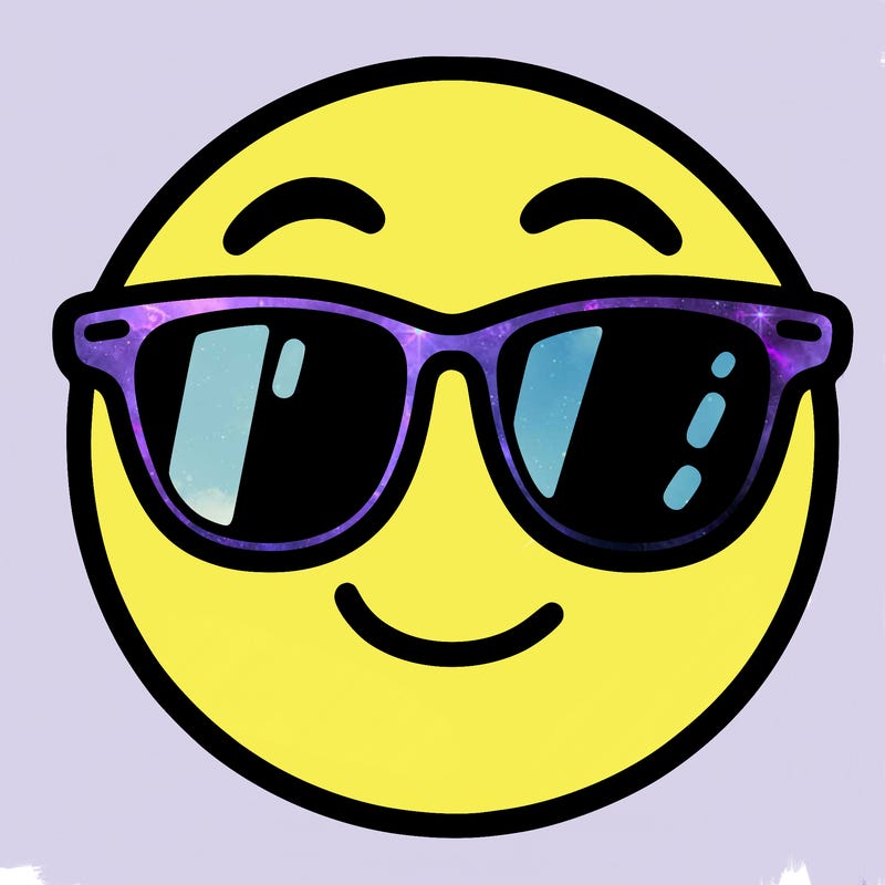 emoji with sunglasses