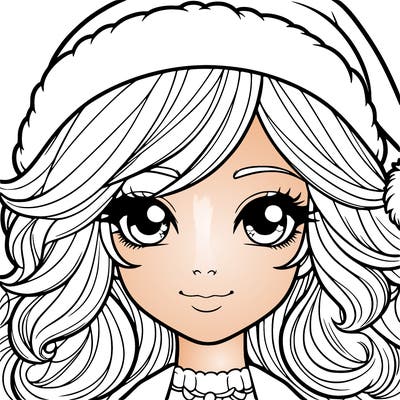 realistic christmas girl