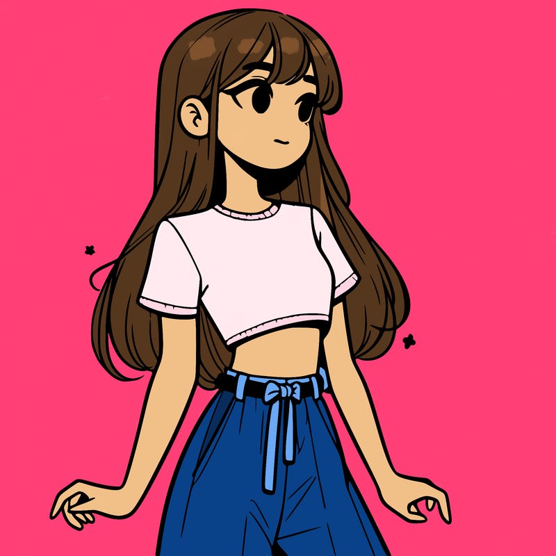 girl in a cute crop top