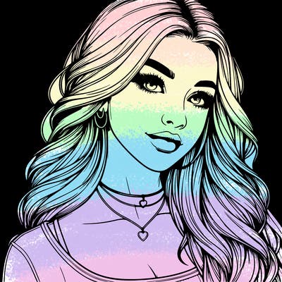 detailed realistic girl