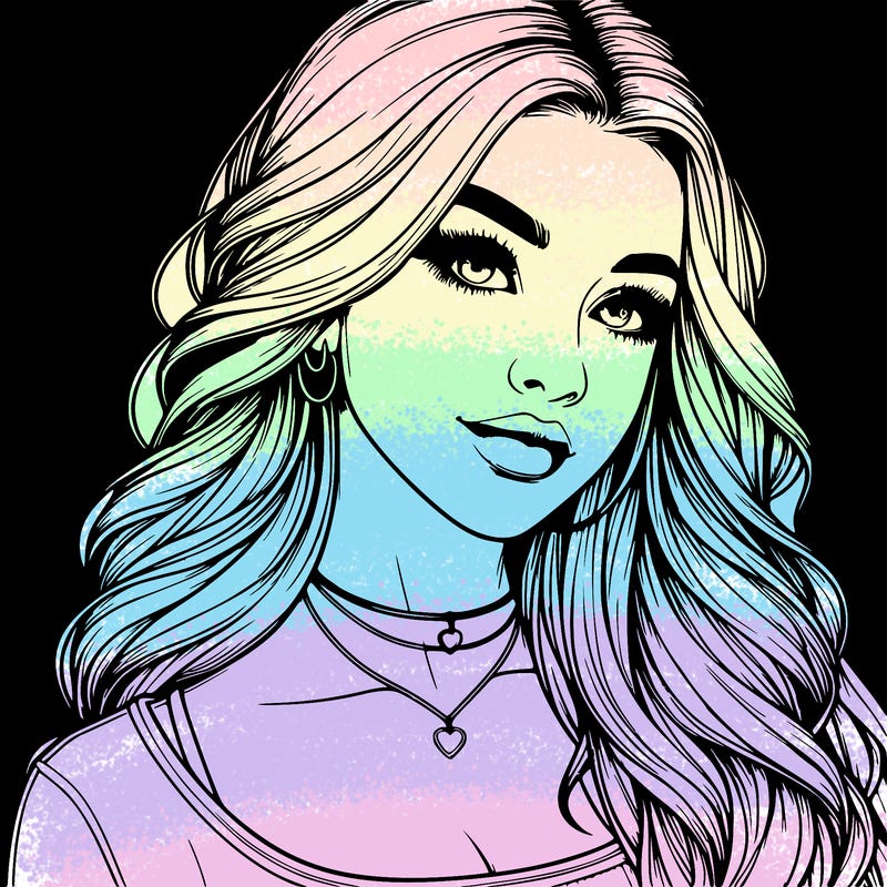 detailed realistic girl