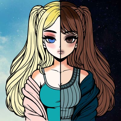 realistic girl split