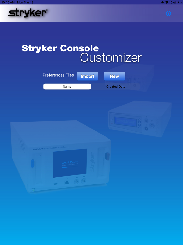 Stryker Console Customizer - Medical App | MWM