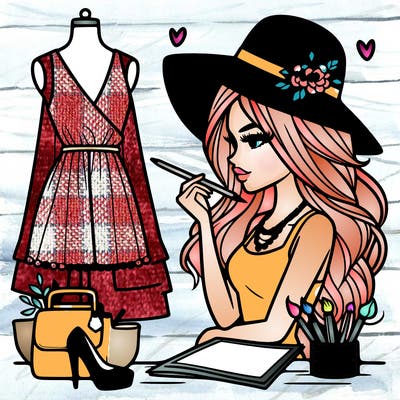 a stylish fashion designer