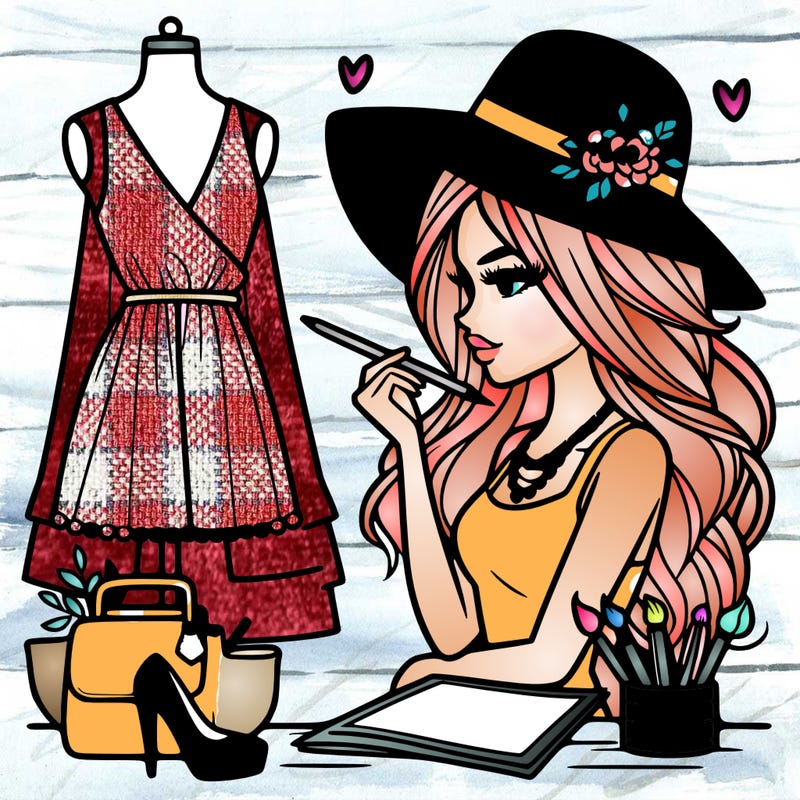 a stylish fashion designer