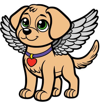 dog with wings