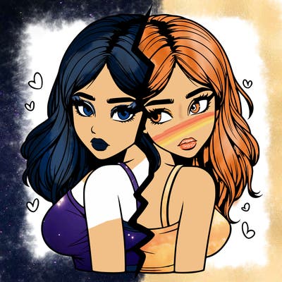 realistic girl split