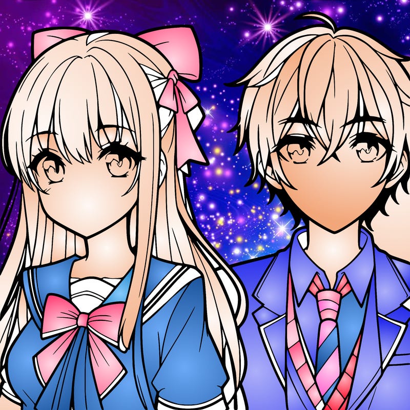 anime boy and girl