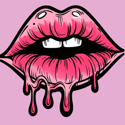 lips that look realistic and drip