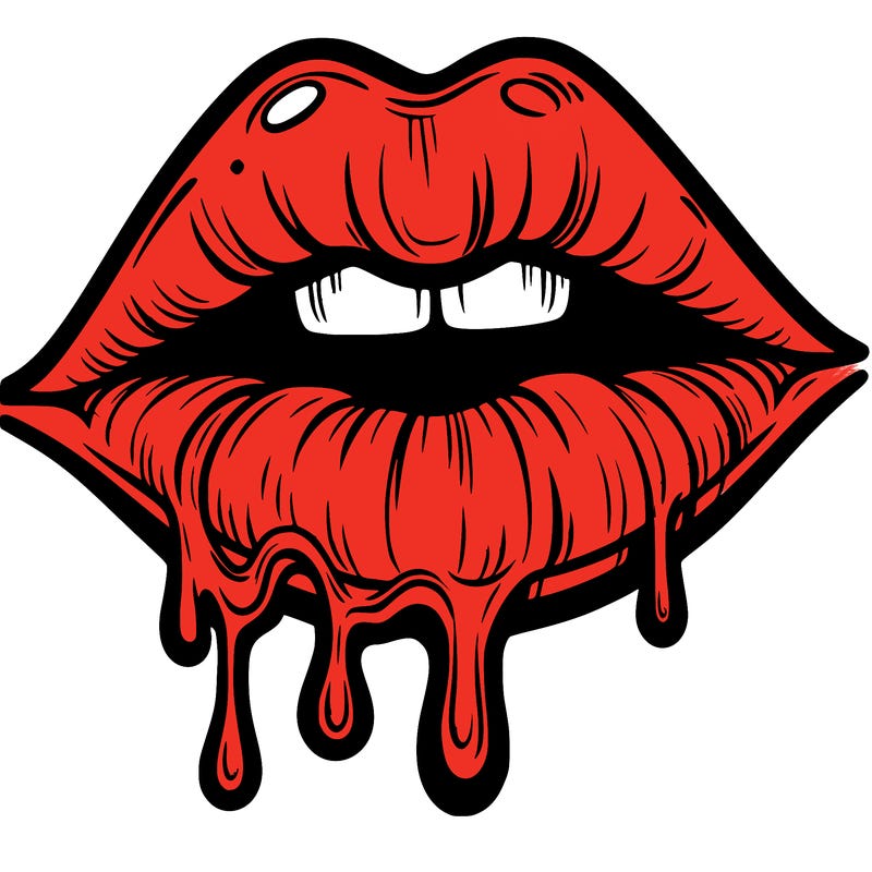 lips that look realistic and drip