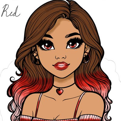 realistic pretty girl