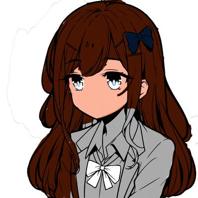 sad anime girl