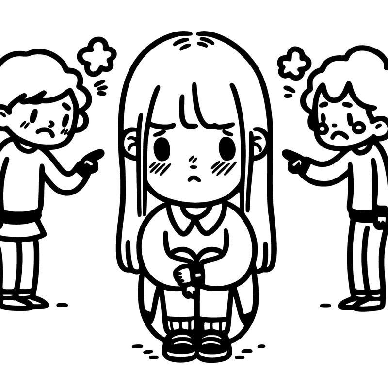 lonely girl bullied by friends