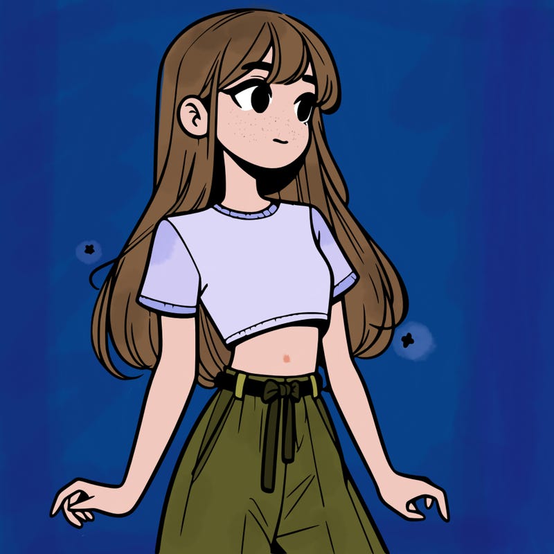 girl in a cute crop top