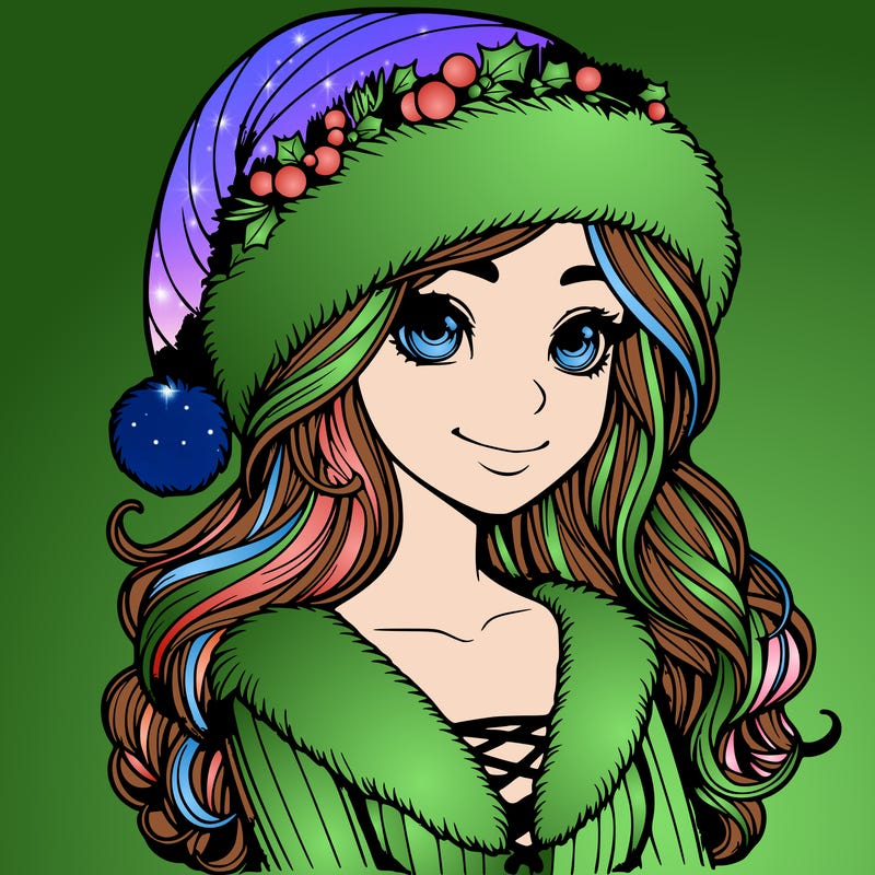 realistic christmas  girl