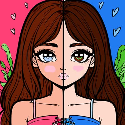 realistic girl split