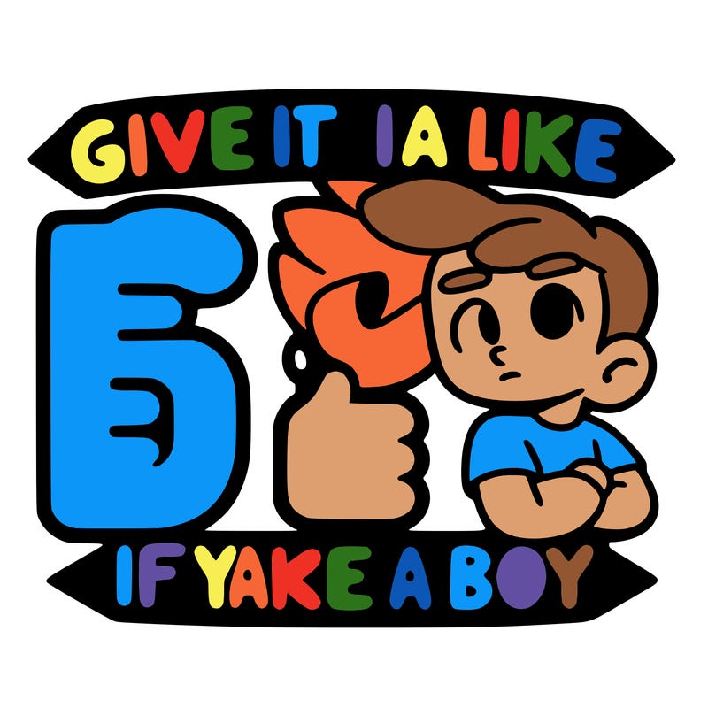 “give it a like if you are a boy”