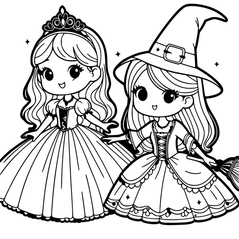 a princess and a witch